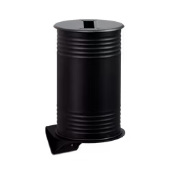 Svart avfallsbehållare för papper, vägg, 13510-008-196