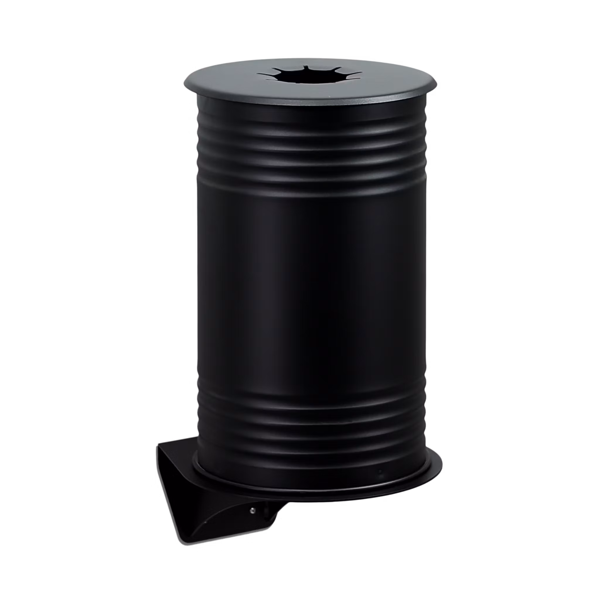 Svart avfallsbehållare för pant, vägg, 13510-007-196