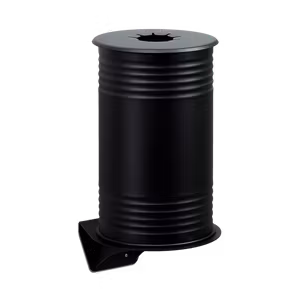 Svart avfallsbehållare för pant, vägg, 13510-007-196