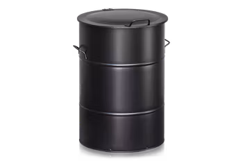 Avfallsbehållare 160 liter svart, 2-475-7