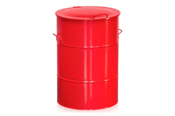 Avfallsbehållare 160 liter röd, 2-475-5