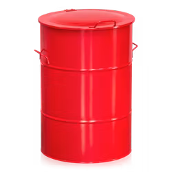 Avfallsbehållare 160 liter röd, 2-475-5