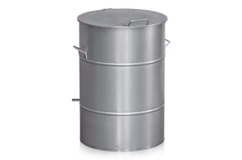 Avfallsbehållare 160 liter galvaniserad, 2-475-0