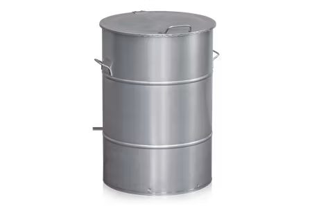 Avfallsbehållare 160 liter galvaniserad, 2-475-0