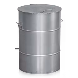 Avfallsbehållare 160 liter galvaniserad, 2-475-0