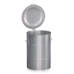 Avfallsbehållare 160 liter galvaniserad, 2-475-0