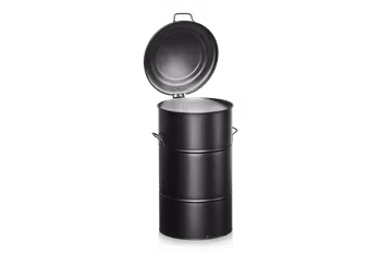 Avfallsbehållare 115 liter svart, 2-474-7