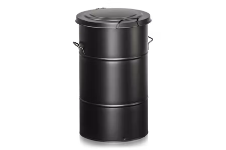 Avfallsbehållare 115 liter svart, 2-474-7