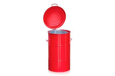 Avfallsbehållare 115 liter röd, 2-474-5
