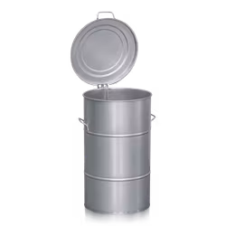 Avfallsbehållare 115 liter galvaniserad, 2-474-0