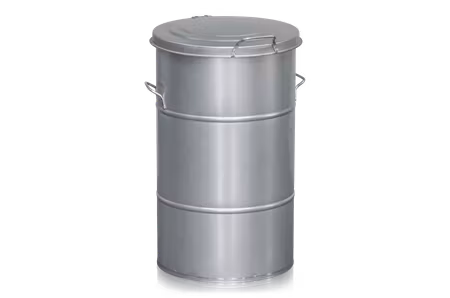 Avfallsbehållare 115 liter galvaniserad, 2-474-0