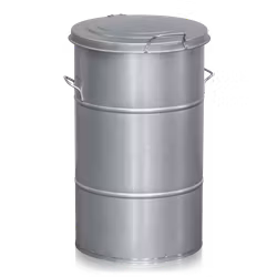 Avfallsbehållare 115 liter galvaniserad, 2-474-0