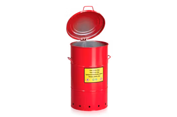 Avfallstunna Säkerhet 115 liter röd, 2-482-5