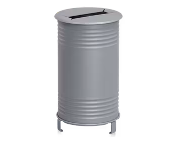 Avfallsbehållare Tin, papper, grå, 13510-004-136