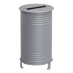 Avfallsbehållare Tin, papper, grå, 13510-004-136