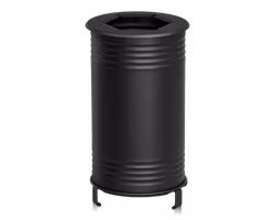 Avfallsbehållare Tin, brännbart, svart, 13510-005-196