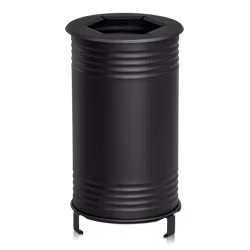Avfallsbehållare Tin, brännbart, svart, 13510-005-196
