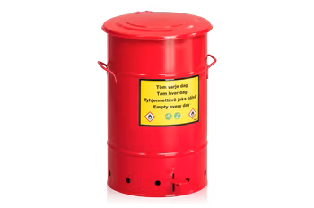 Avfallstunna Säkerhet 70 liter inkl fotpedal, 2-481-5