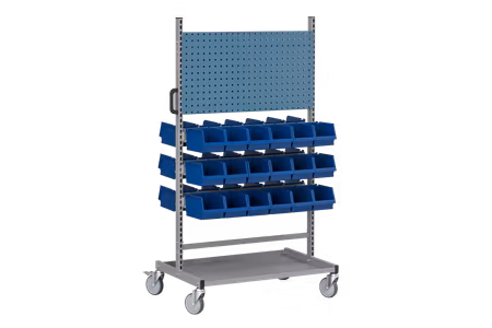 Komplett montörvagn inkl 36 plastbackar, 5-841-136