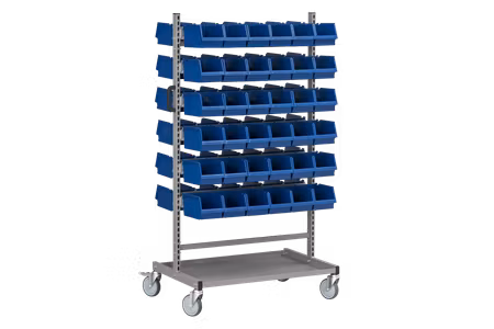 Komplett montörvagn inkl 72 Plastbackar, 5-840-136