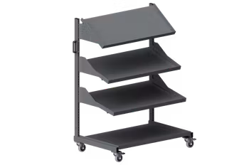 Backvagn Stor, 3 hyllplan + botten, 9-600-136