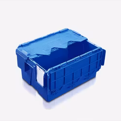 Plastlåda med lock 400x300x222mm, 18 liter