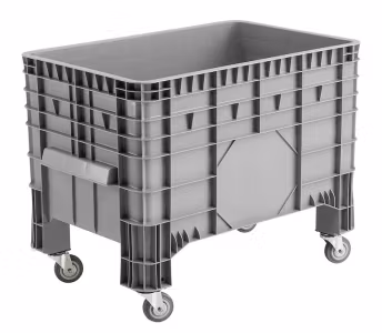 Pallbox med länkhjul, 1040x640x670mm, 285 Liter