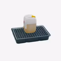 Uppsamlingskärl med galvat galler 800x600 mm, 16 liter