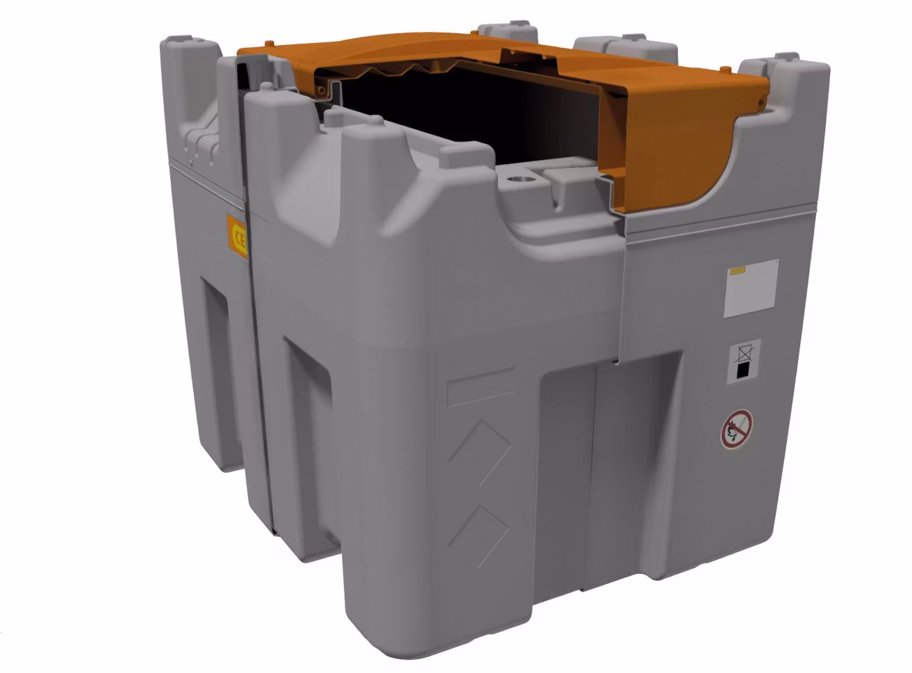 CEMO CUBE Dieseltank 980 liter – Basic Outdoor, 11629