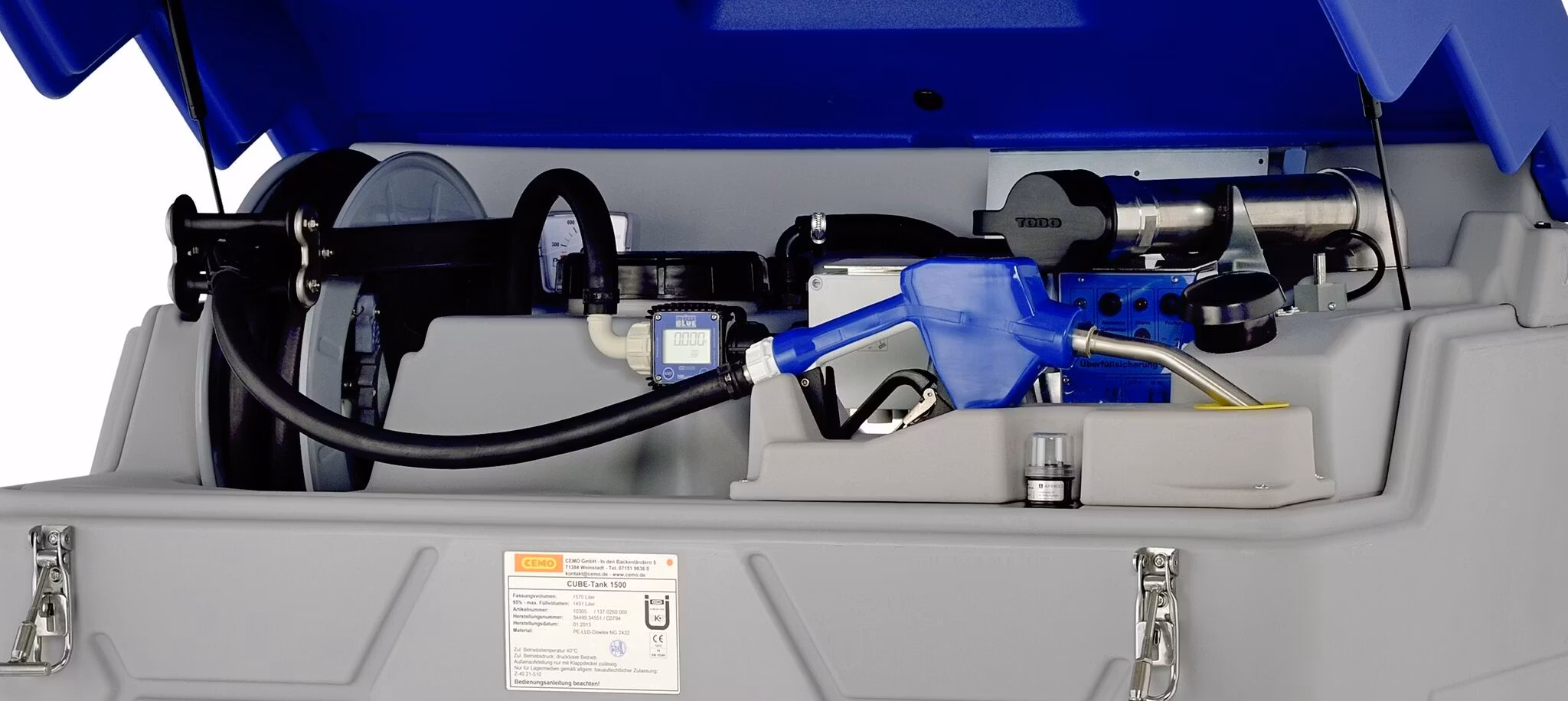 CEMO AdBluetank 2500 Liter Cube Premium, 10306