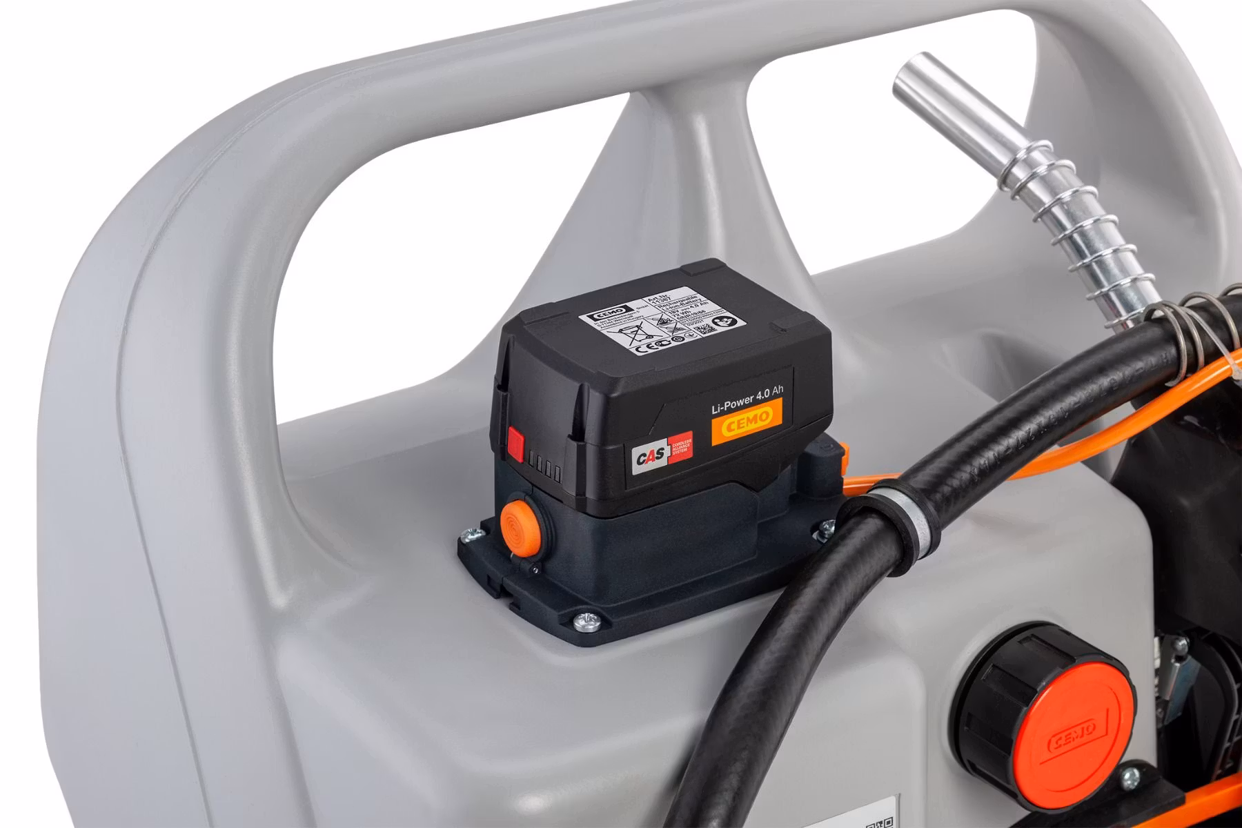 CEMO Dieseltank 100 liter Trolley 18V med batteri och laddare, 11598