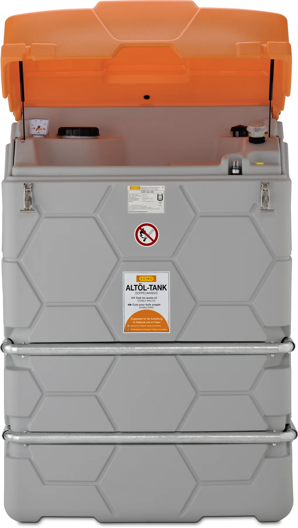 CEMO Spilloljetank Cube 1500 Liter utomhus, 10481