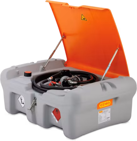 CEMO Dieseltank 210 Liter Låg Pickuptank - med lock, 11251