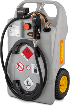 CEMO Dieseltank 60 liter Trolley  med batteri och laddare, 11597