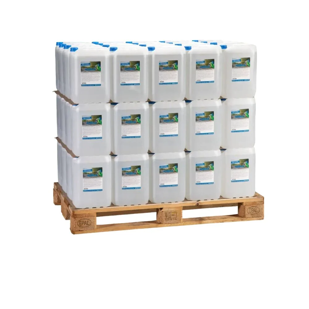 Köp 600 liter AdBlue på helpall med 60 stycken 10 litersdunkar. Passar lastbilar, traktorer och entreprenadmaskiner med SCR teknik. Längre påfyllningspip ingår. Fri frakt i hela Sverige.