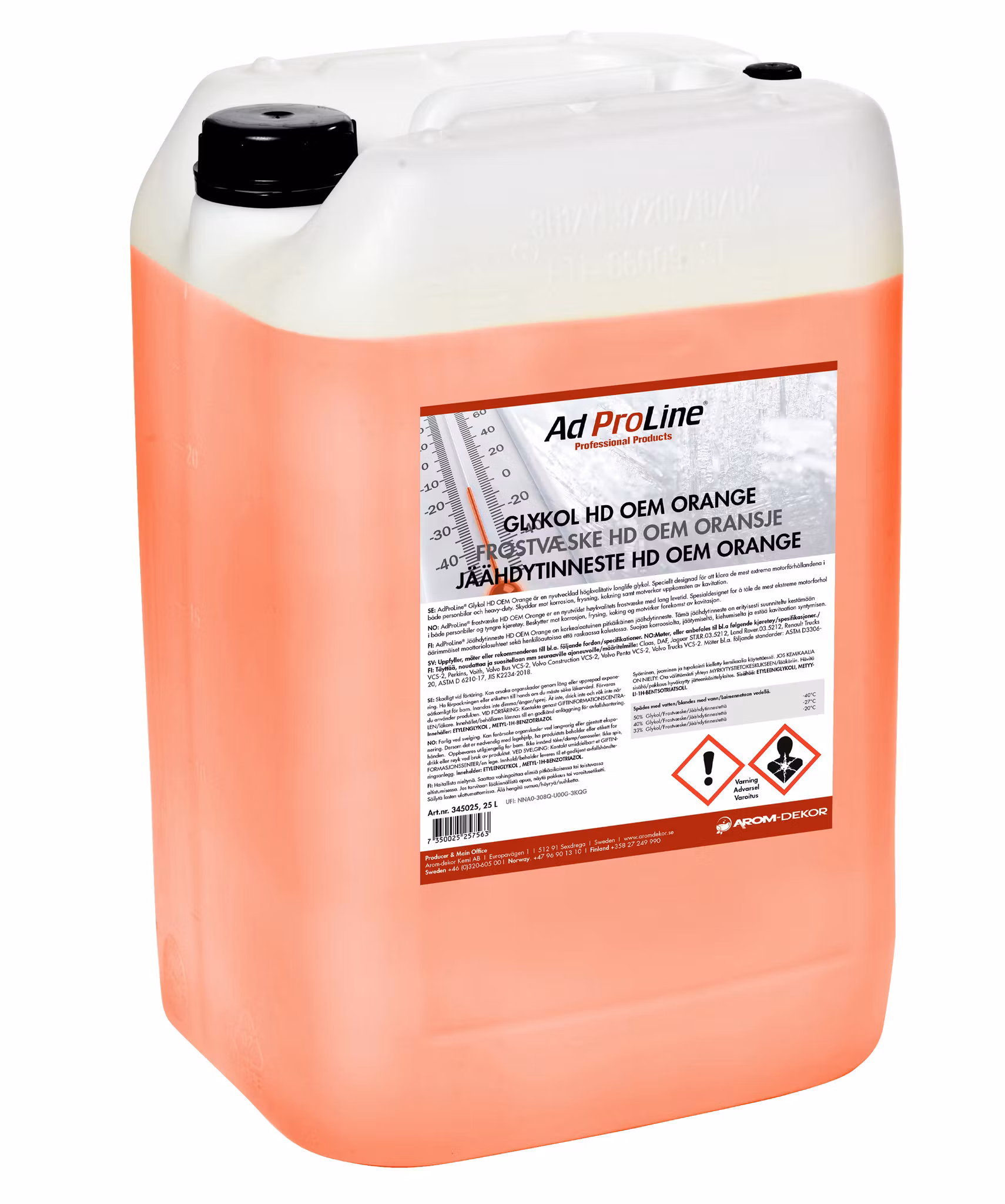 AdProLine® Glykol HD OEM Orange – Longlife kylarglykol www.nolbox.se
