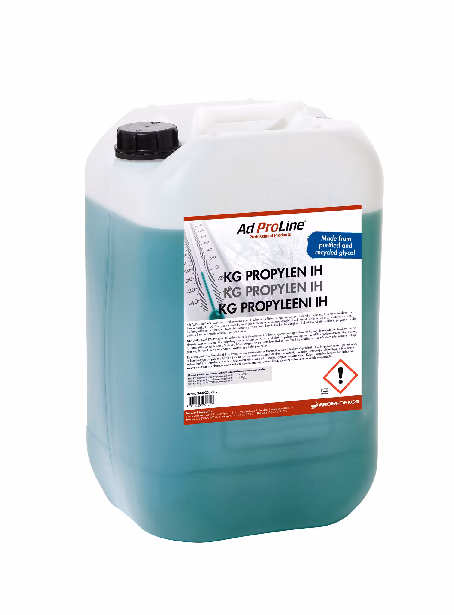 Glykol Propylen IH AdProLine Dunk 25 liter  www.nolbox.se