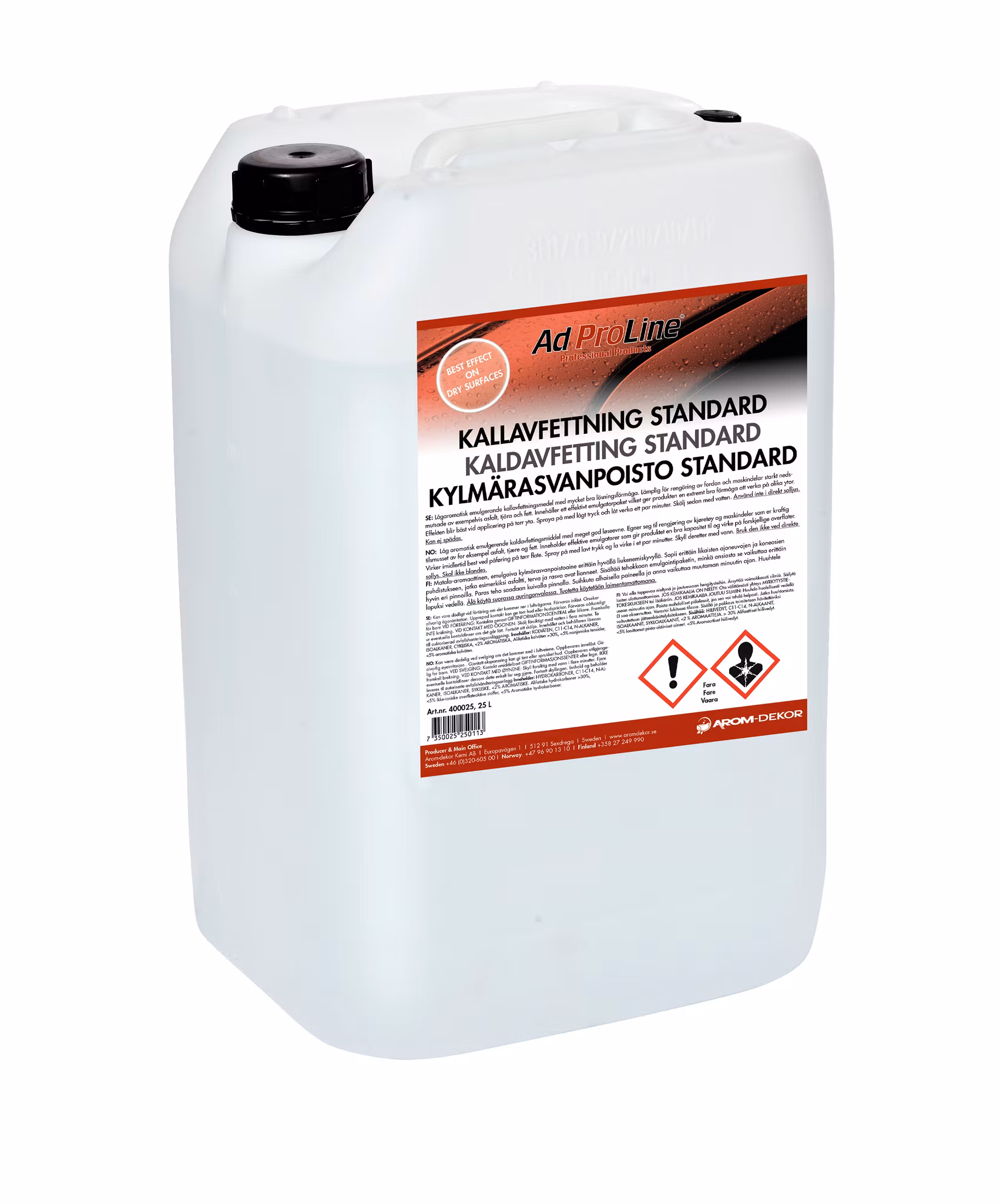 Kallavfettning Standard AdProLine
