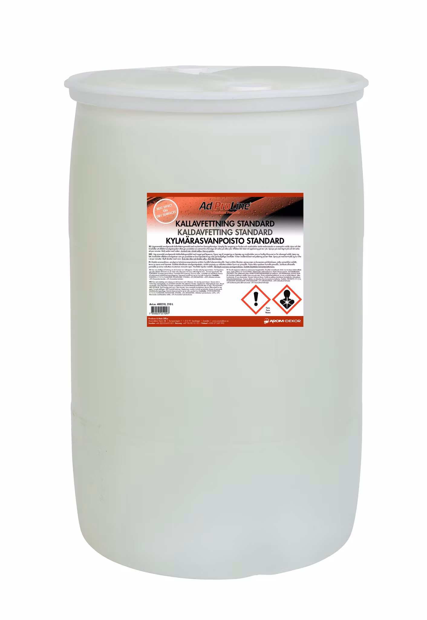 Kallavfettning Standard AdProLine