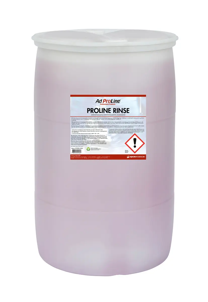 Proline Rinse fat 210 liter