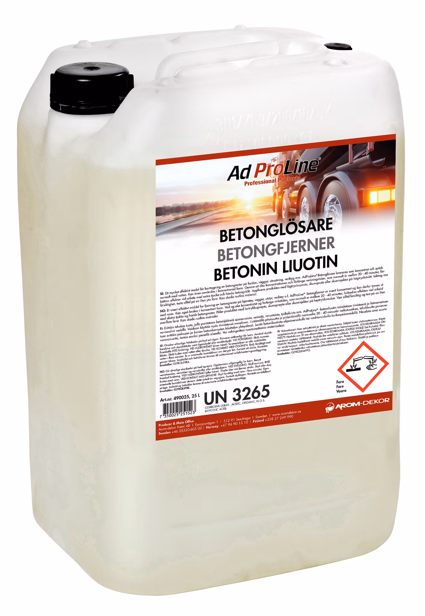Betonglösare dunk 25 liter