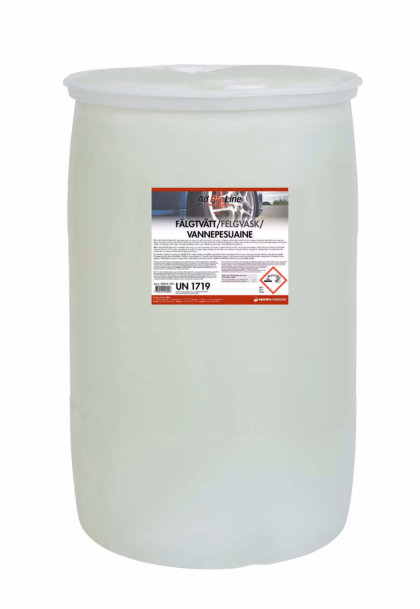 Fälgtvätt fat 210 liter