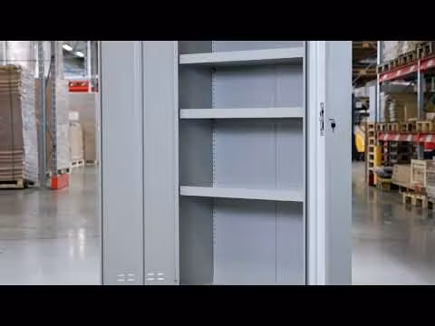 Kemikalieskåp med 4 hyllplan