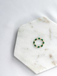 EMERALD GRØNN ring