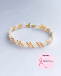 PERLEDRØM armbånd - lys rosa