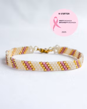 PERLEDRØM bracelet - dusty pink
