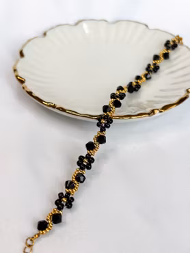 SVART SWIRL armbånd