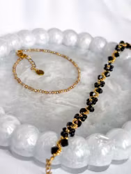 SVART SWIRL armbånd