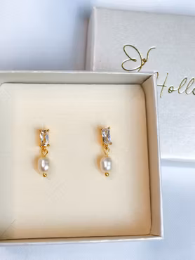 ZIRKONIA OG FERSKVANN studs s925