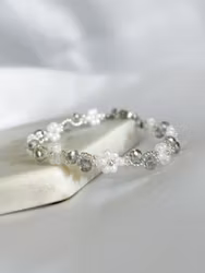 SILVER SWIRL armbånd